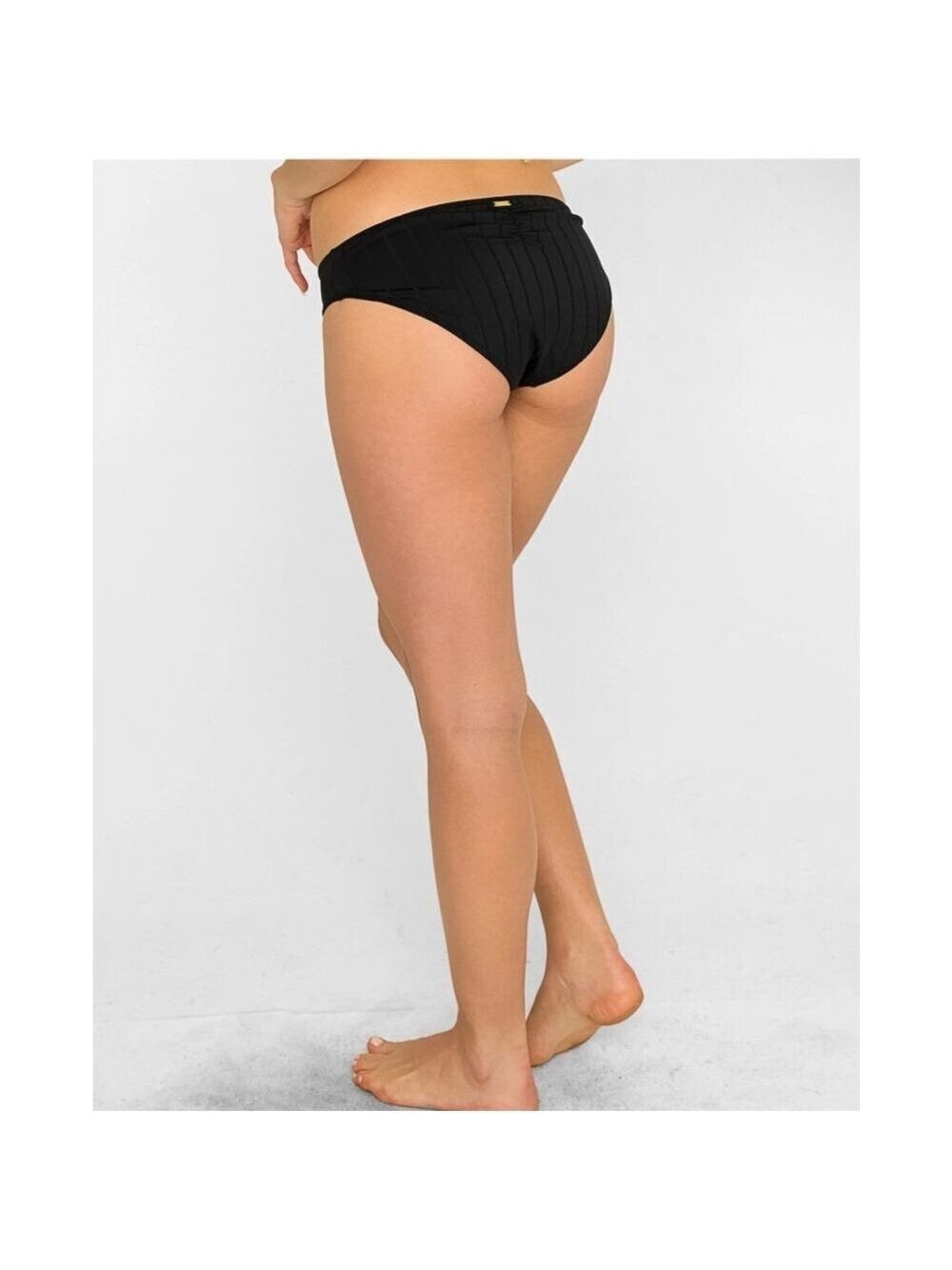 NWOT Beach Bunny Ribbed Bikini Bottoms Black Size XL - Picture 2 of 6